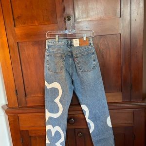 Levi’s 501 Flower Power crop jeans NWT